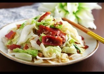 【伙頭安教你煮的快靚正】煙肉炒高麗菜