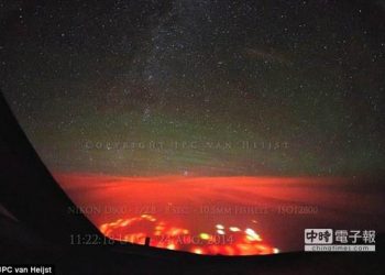 太平洋驚見橙紅光芒