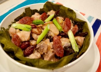 『粵』霸王花蜜棗豬骨湯、荷葉腊腸蒸雞
