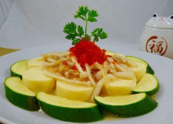 『粵』冬瓜荷葉去濕料煲蠔豉豬踭肉、魚子瑤柱海鮮菇扒玉子豆腐