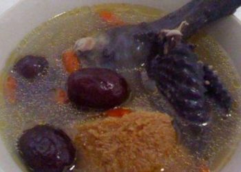 『粵』猴頭菇北芪黨參燉竹絲雞、明太子香煎豆腐