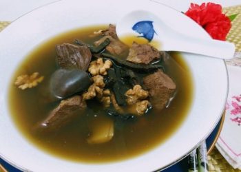 『粵』杜仲核桃豬腰湯、椒鹽骨香龍利球