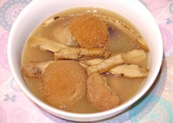猴頭菇北芪黨參燉竹絲雞  白果菜脯炒粒粒  山藥肉碎煎蛋餅