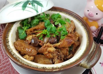 西洋參冬瓜野鴨湯     魚肚冬菇蒜子炆雞     焗柑橘汁芝士蛋糕