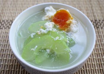 『粵』  白瓜鹹蛋肉片湯、沙茶醬白瓜炒墨魚