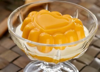 『粵』韭黃花膠鴨絲羹、海綿豆泡炆火鴨、涷芒果布甸