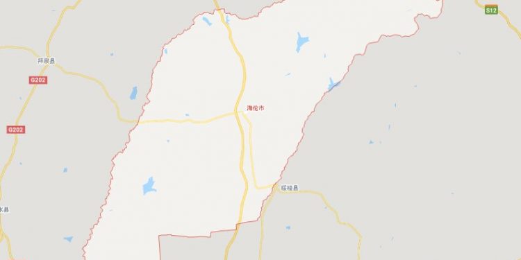 海倫市是綏化下轄的一個縣級市，人口80多萬。（網絡截圖）
