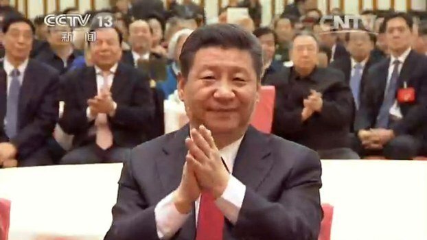 習近平出席2020新年團拜會。(視頻截圖)