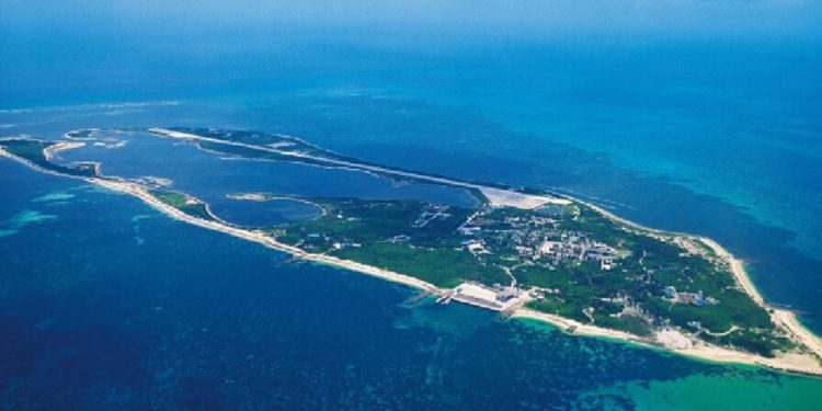 日媒指共軍8月將在南海舉行軍演，模擬奪取東沙羣島。圖爲東沙島。（網絡圖片）