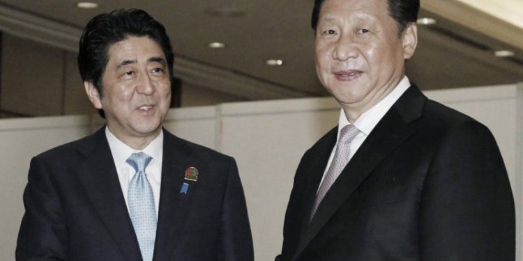 習近平與安倍晉三(美聯社資料圖)