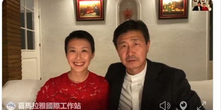 知名體壇夫妻郝海東，葉釗穎公開表態要推翻中共，建立新中國（網絡截圖）