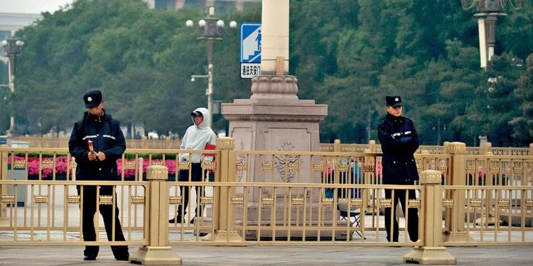 中共人權劣跡斑斑。圖爲北京天安門廣場(美聯社)
