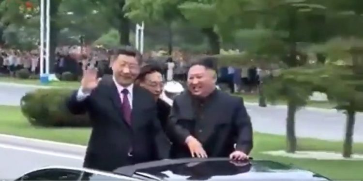 習近平去年訪朝羨慕金正恩(視頻截圖)