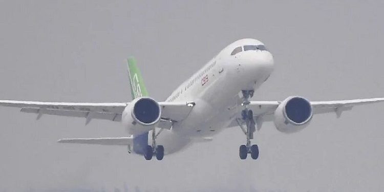 國產C9192017年在上海首飛(圖片來源:AP)