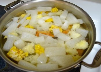 【梁廚美食】榆耳竹笙卷/竹笙花膠燉水鴨