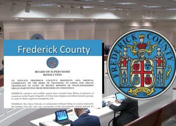 美國馬里蘭Frederick縣宣佈譴責“中共強摘器官”決議案