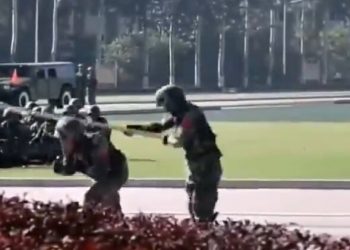 中共軍隊“武功”新招：打折木棍（視頻）