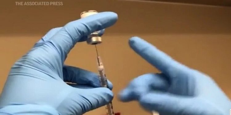 圖為中共病毒疫苗。(圖片來源:AP)