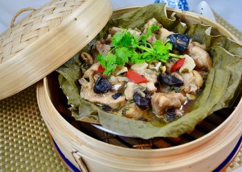 【梁廚美食】枸杞豬潤肉片湯/荷葉欖豉蒸排骨