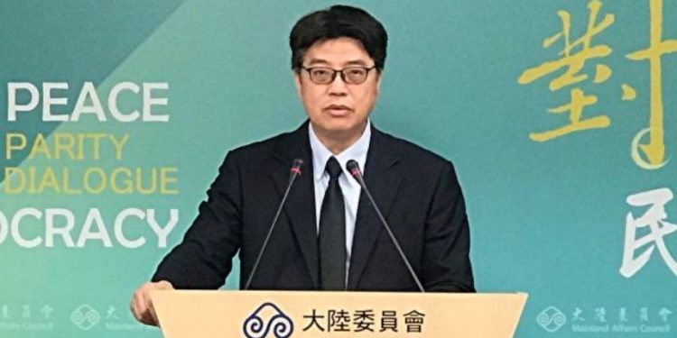 臺灣陸委會發言人邱垂正。(圖片來源:大紀元)