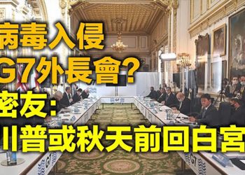 【每日要聞】病毒入侵G7外長會議 印代表團改視訊會 川普好友:川普可能秋天之前回白宮 蔡英文獲“麥凱恩公共服務領袖獎” 北京惱怒…