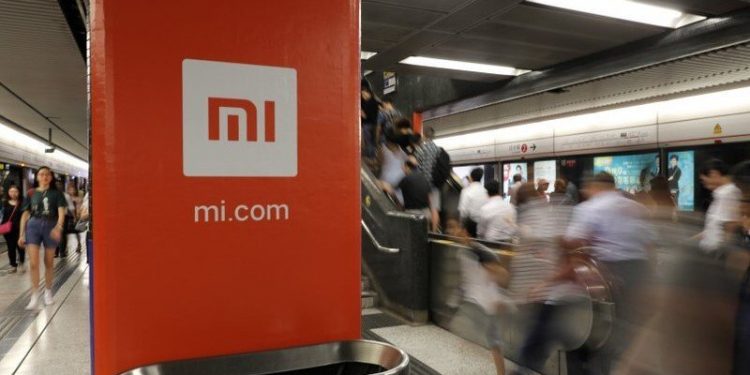 2018年,香港地鐵中的小米廣告(圖片來源:AP)