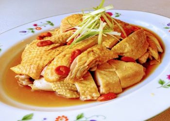 【梁廚美食】花雕醉雞/蓮藕章魚綠豆花生雞腳湯