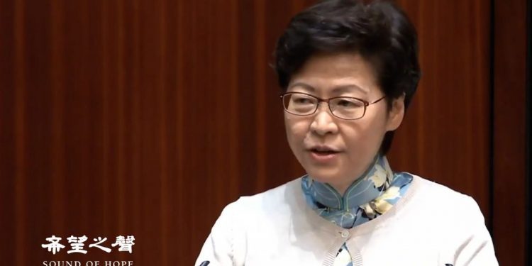 林鄭月娥拒絕修改防治賄賂條例規管特首。（攝影：鄭銘）