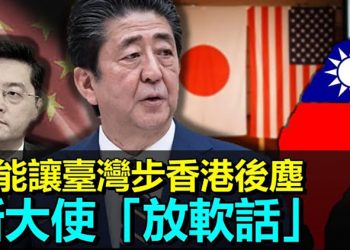 【每日要聞】安倍現身臺美日戰略論壇:不能讓臺灣步香港後塵;中共新駐美大使抵華府第一天就「放軟話」;林行止擱筆:香港與西方「失聯」
