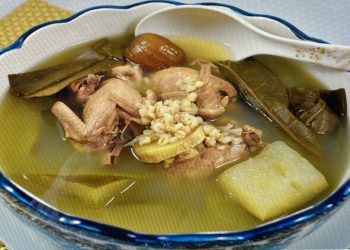 【梁廚美食】冬瓜雲苓鵪鶉湯/松子五色雜菜炒雞球