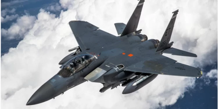 圖中為美F-15戰鬥機(圖片來源:美空軍圖片)。