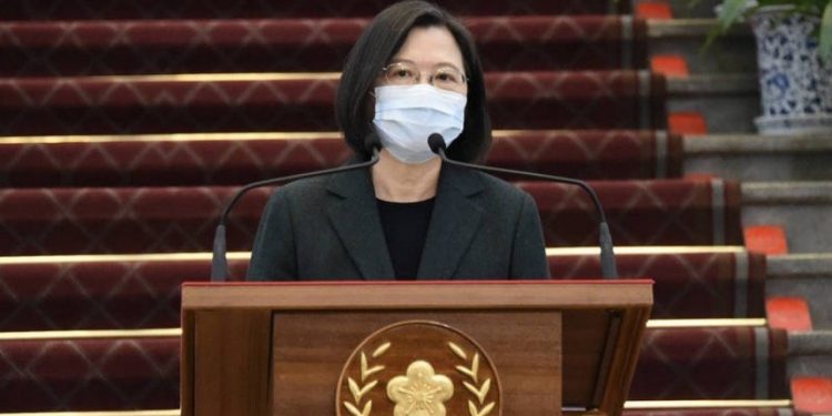 中華民國(台灣)總統蔡英文。(圖片來源:自由時報)