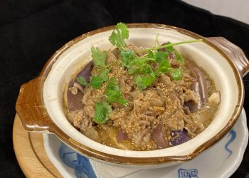 【梁廚美食】和風醬蘋果泥燴茄子肉絲-酸梅茄汁蒸排骨