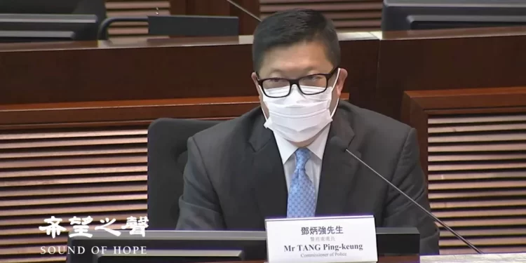 保安局局長鄧炳強不斷放話要立法規管「假新聞」。（攝影：鄭銘）