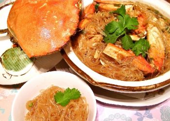 【梁廚美食】沙茶醬粉絲蟹煲/參麥雪梨豬踭湯