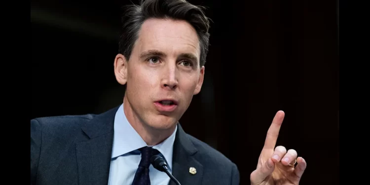 共和黨參議員喬什·霍利（Josh Hawley）。（GettyImages）