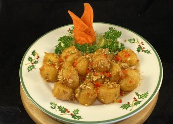【梁廚美食】鹹蛋黃醬炒帶子…