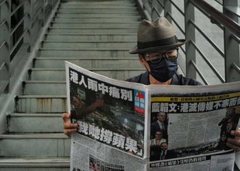 台灣民間團體集會 望《蘋果》拒港共接管