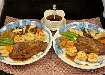 【梁廚美食】雪燕雪蓮子湯圓/燒汁煎和牛帶子/黃耳山藥甜豆鮮冬菇素菜