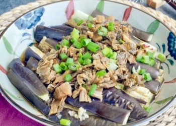 【梁廚美食】梅菜煙肉蒸茄子/南乳炆白木耳蘑菇素菜