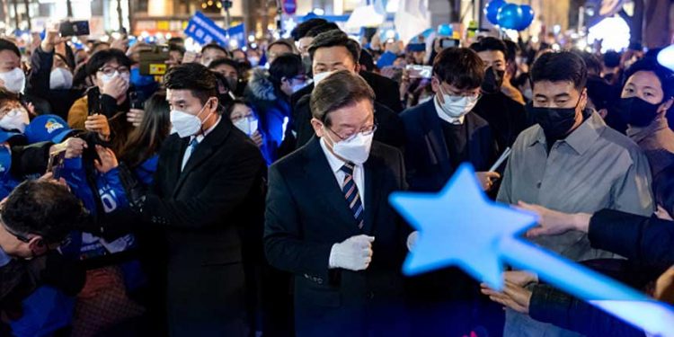 韓國大選前夕 朝鮮巡邏艦突然異動 (圖片:Chris Jung/NurPhoto via Getty Images)