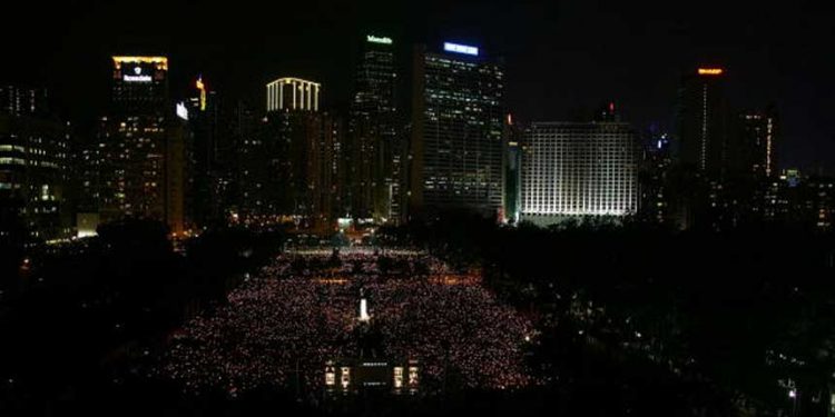 預料今年「六四」維園不會再有燭光人海 （圖片：MN Chan/Getty Images)