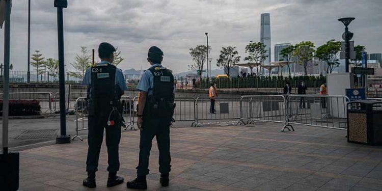 習訪港如臨大敵 記者禁帶具政治信息物品 (圖片:Anthony Kwan/Getty Images)
