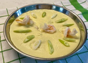 【梁廚美食】荷葉老冬瓜湯/蝦仁蒸水蛋