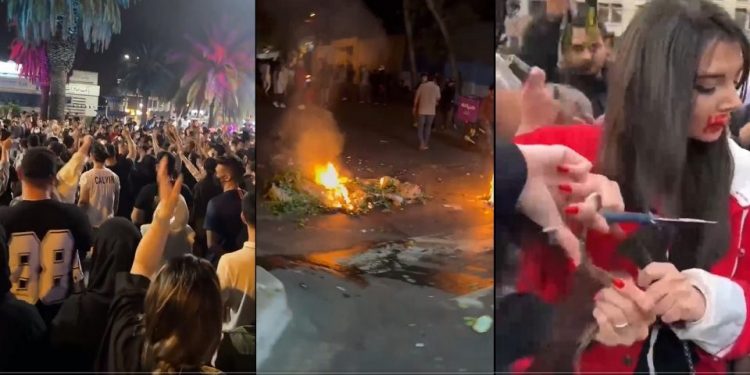 伊朗抗議活動升級(圖片來源:視頻截圖)