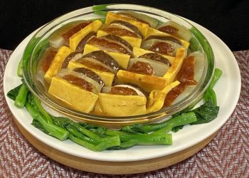 【梁廚美食】蒸冬瓜火鴨玉子燒鮮冬菇/芋頭仔炆火鴨
