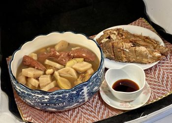 【梁廚美食】白味噌柚皮炆雞/粉葛赤小豆鯪魚豬展湯/ 炆柚皮