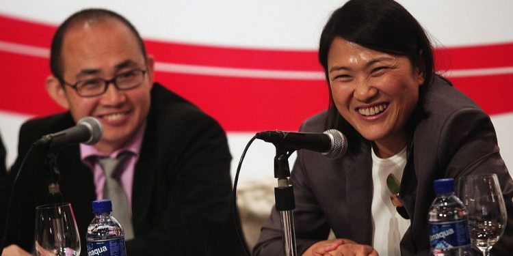 本周有消息稱,中國最著名的兩位企業家潘石屹和張欣已經從自己創建的公司Soho中國辭職。 (圖片:Lo Ka Fai/China Photos/Getty Images)