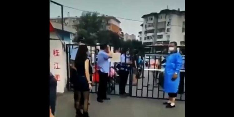 天津再啟大規模封控（推特截圖）
