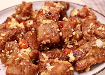 【梁廚美食】涼瓜豆腐泡煮魚/煎焗蒜香骨/合桃黑豆西施骨湯